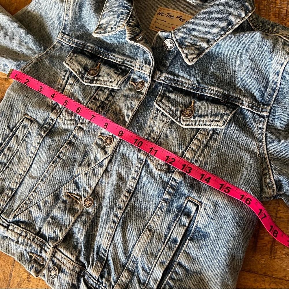 We The Free Rumors Denim Jacket in Light Indigo Free People Size XS - Picture 6 of 16